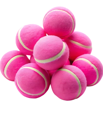 BounceBright Pink Tennis Balls – Set of 8