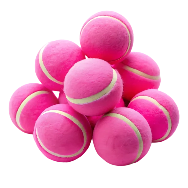 BounceBright Pink Tennis Balls – Set of 8